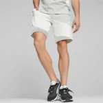 4sh PUMA 675175-04 POWER Cat Shorts Men - Light Gray Heather